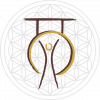Logo dark liver mit Blume des Lebens weiß 1.0